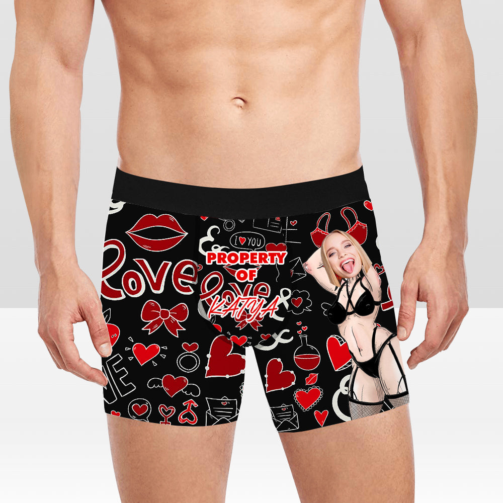 4FunGift® Men's Boxer Briefs Customized Boyfriend/Husband's Underwear